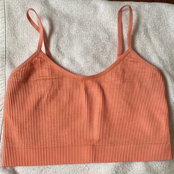Ardene Ribbed Spaghetti Strap Cropped Top (S) - Picture 1 of 2